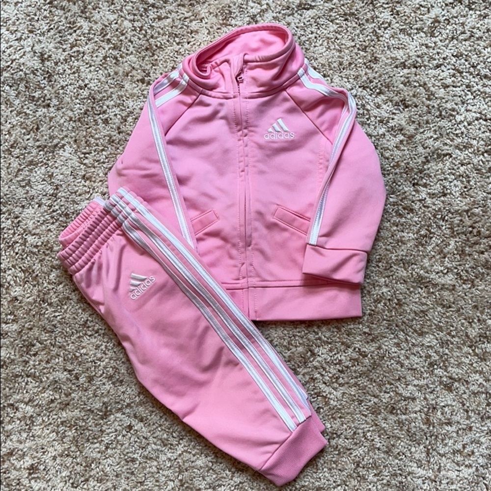 NWOT Pink Adidas Track Suit